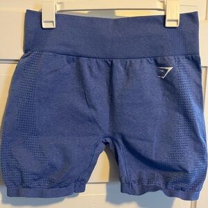 Gymshark women’s marl lift Blue Vital Seamless Shorts